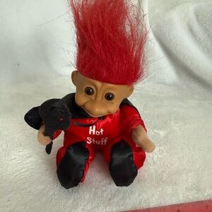 Red Hot Stuff Troll Doll with Black Costume